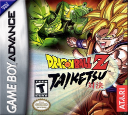 Dragon Ball Z Taiketsu box art for GameBoy Advance